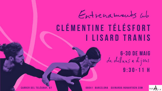 Entrenaments amb Clémentine Télésfort i Lisard Tranis